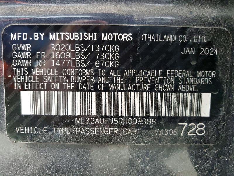 2024 Mitsubishi Mirage es
