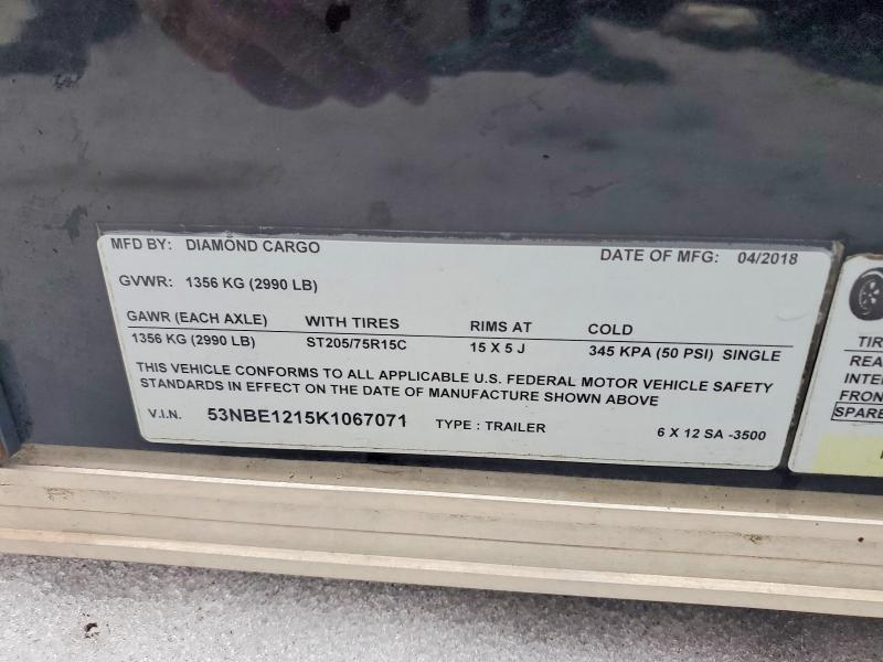 2019 Box Trailer Diamond Cargo
