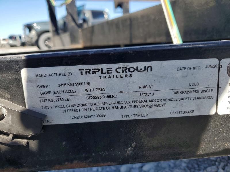 2023 Triple Crown Trailer Utility Trailer 16FT