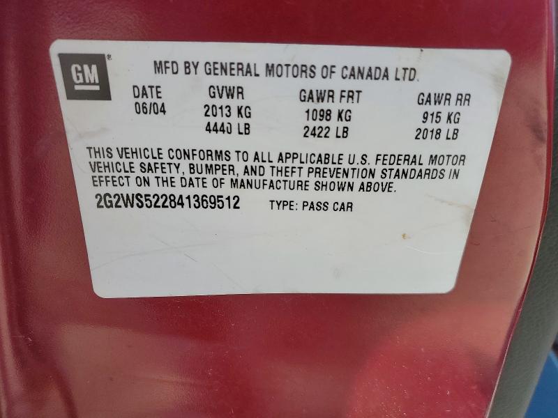 2004 Pont Grand Prix