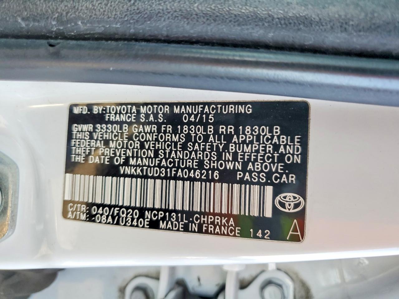 2015 Toyota Yaris