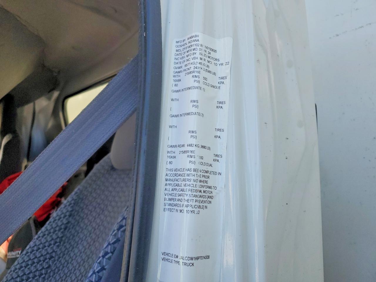 2023 Chev Rolet 4500HD BOX Truck