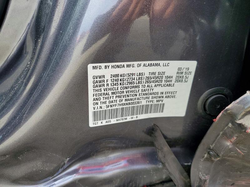 2019 Honda Passport Touring