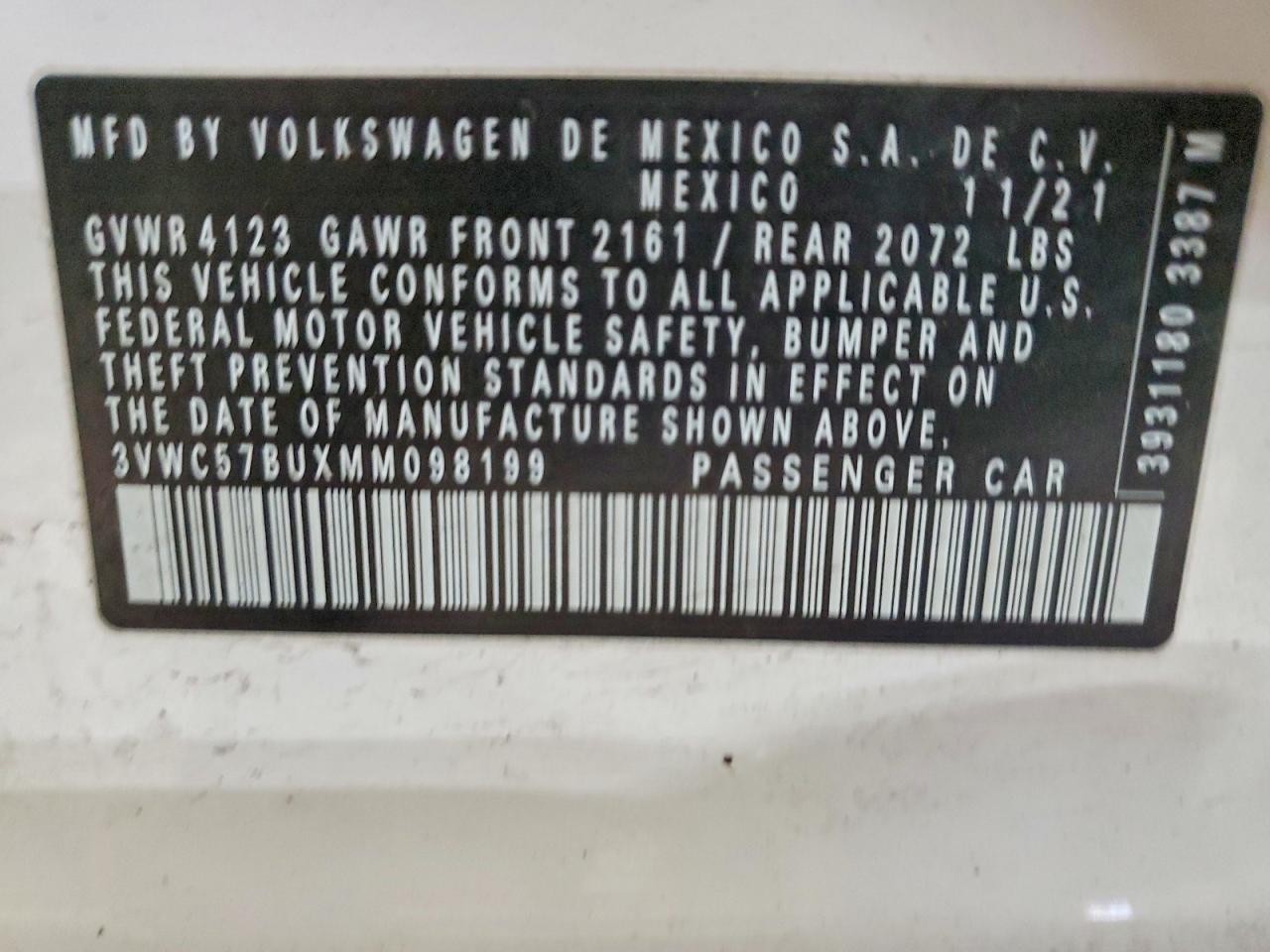 2021 Volkswagen Jetta s