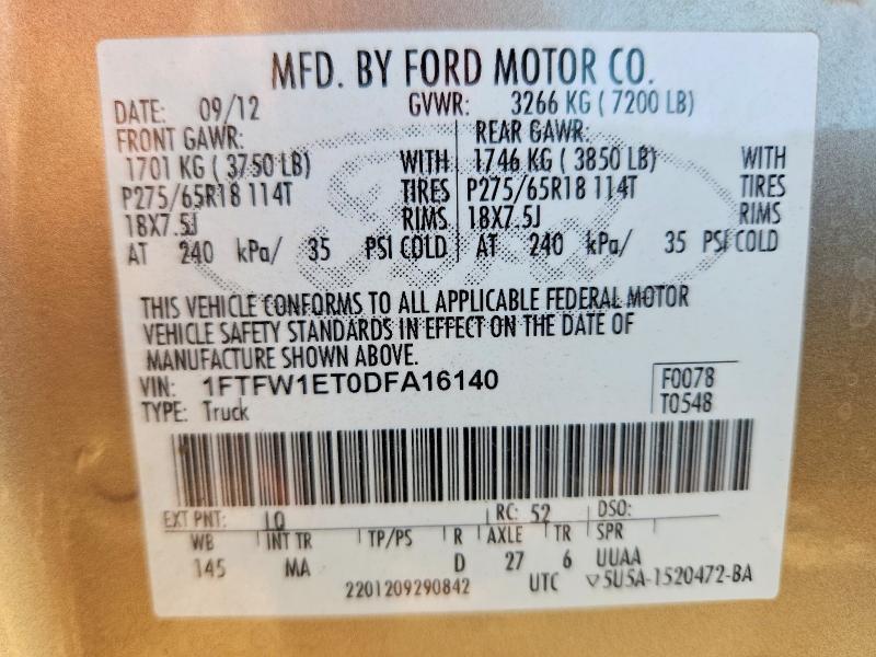 2013 Ford F150 Supercrew