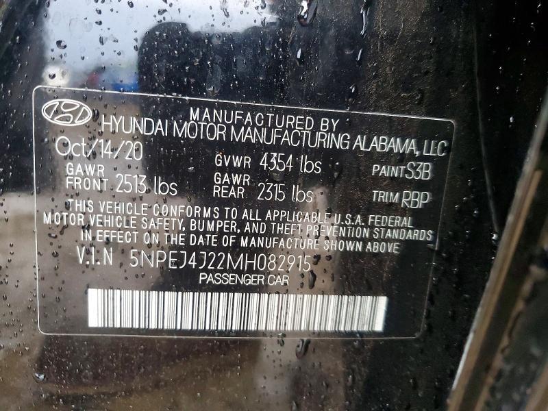 2021 Hyundai Sonata sel Plus