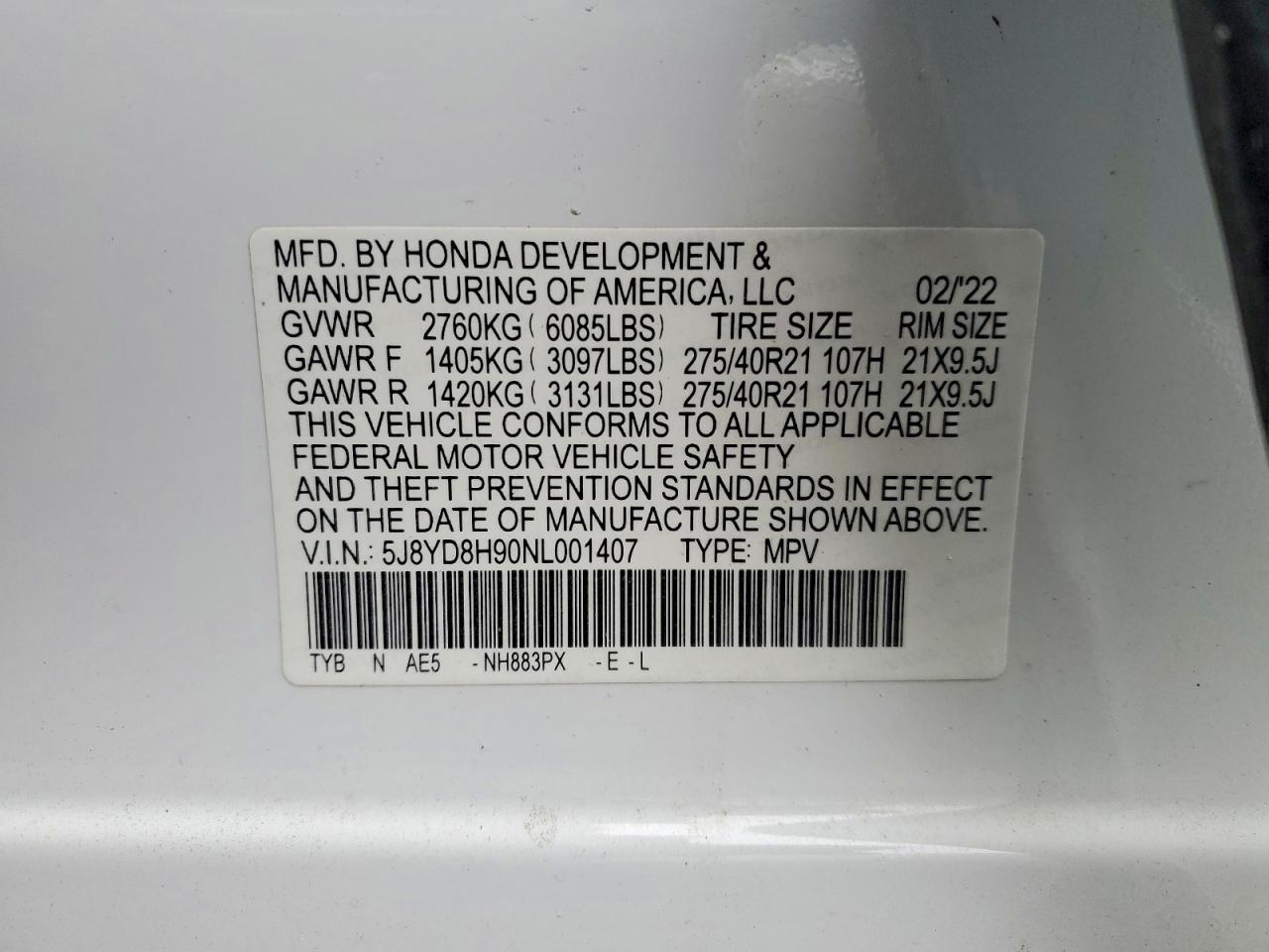 2022 Acura Mdx Type s