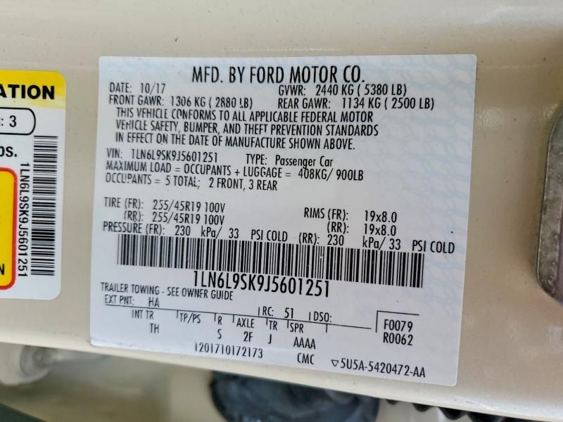 2018 Lincoln Continental Select