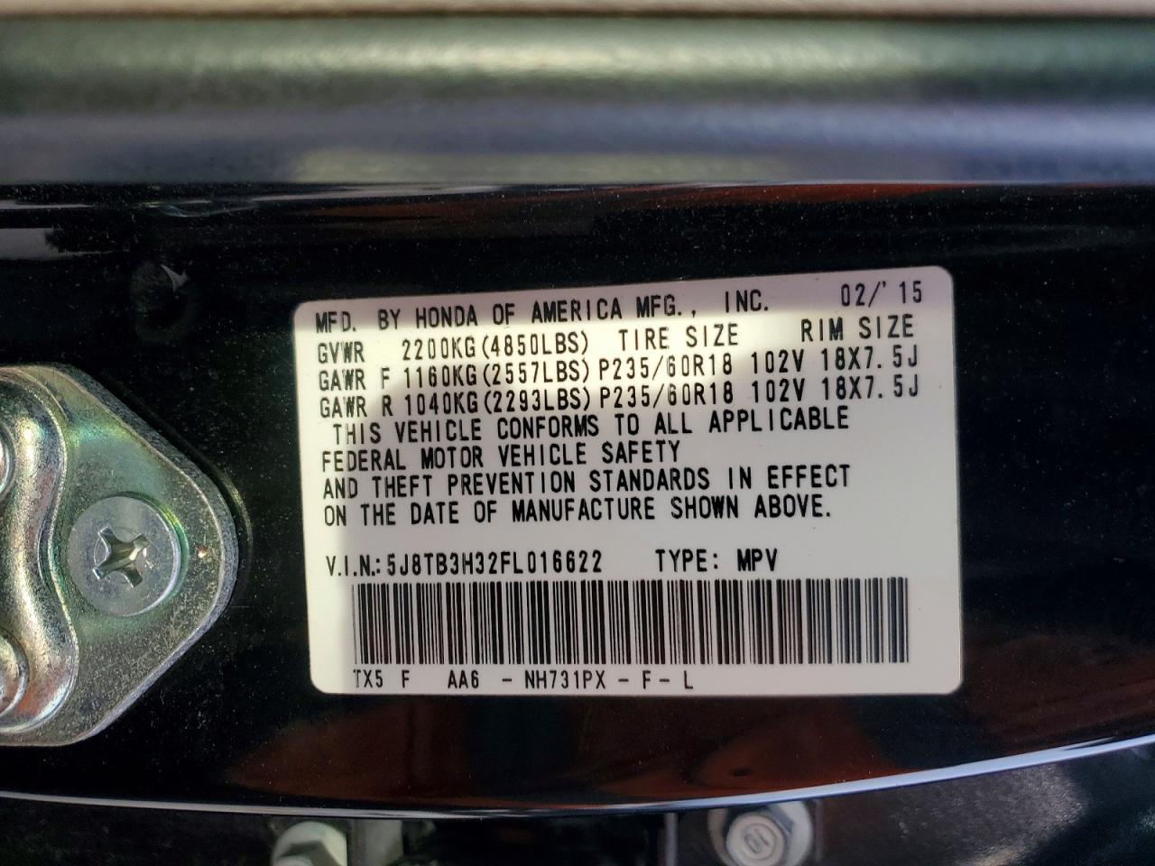 2015 Acura RDX
