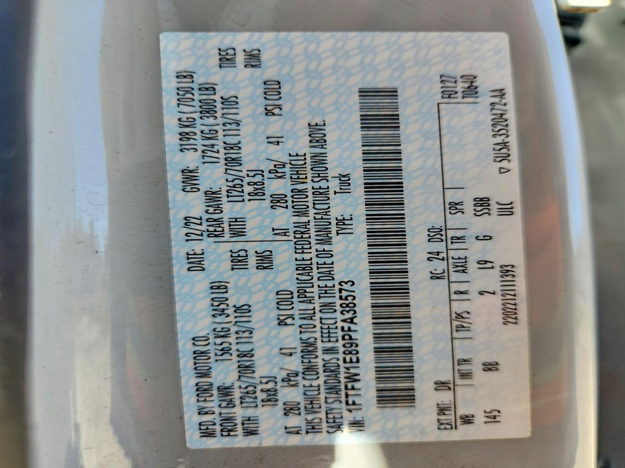 2023 Ford F150 Supercrew