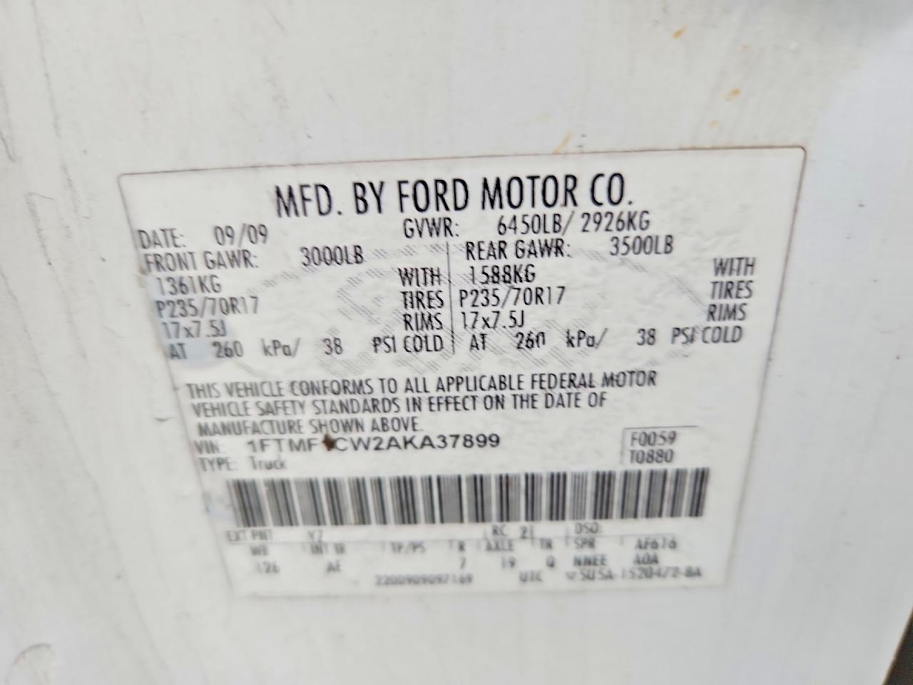 2010 Ford F150