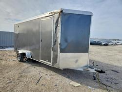 Salvage trucks for sale at Greenwood, NE auction: 2023 Triton Utility-Enclosed Cargo Trailer
