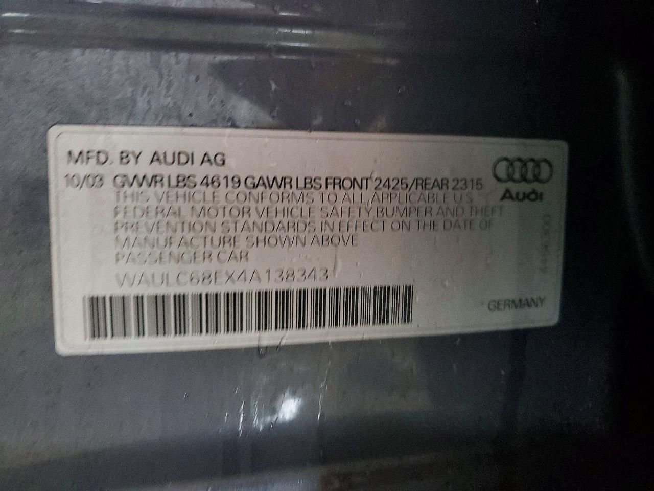 2004 Audi A4 1.8t Quattro