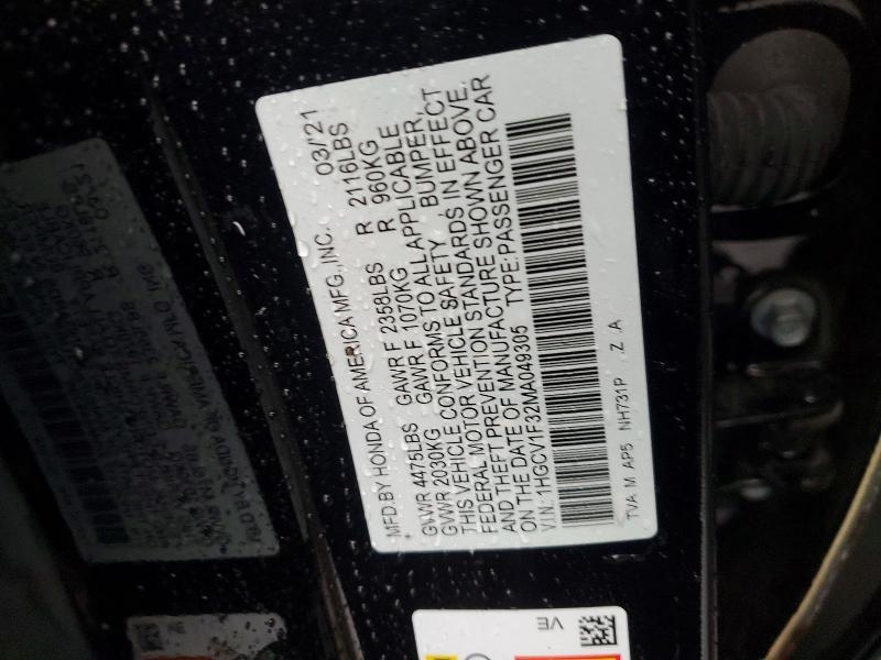 2021 Honda Accord exl