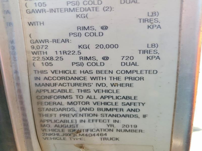2020 Kenw Orth T370 Dump Truck