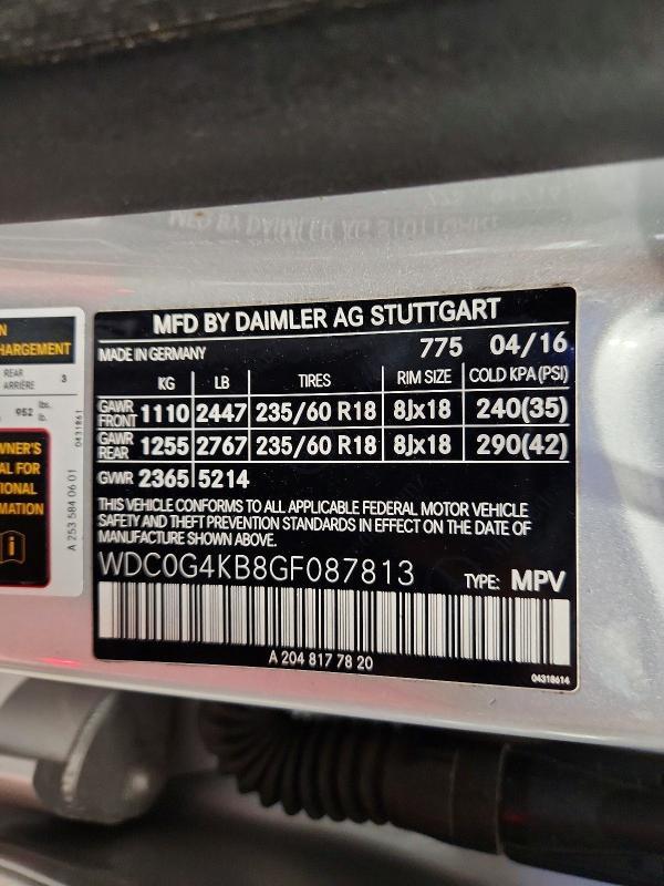 2016 Mercedes-Benz Glc 300 4matic