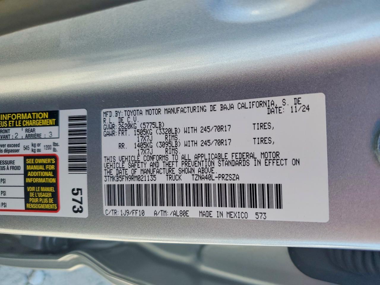 2024 Toyota Tacoma SR5