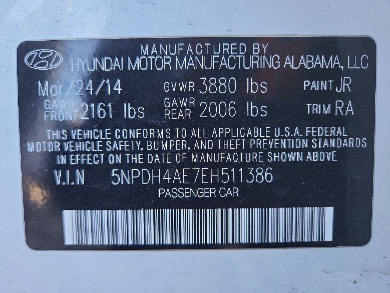 2014 Hyundai Elantra se