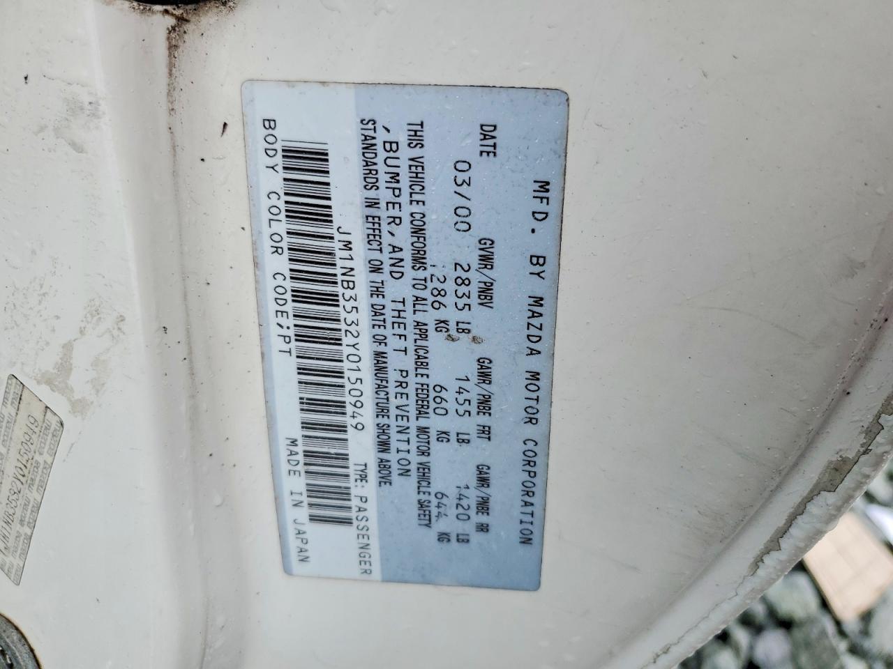 2000 Mazda Mx-5 Miata Base