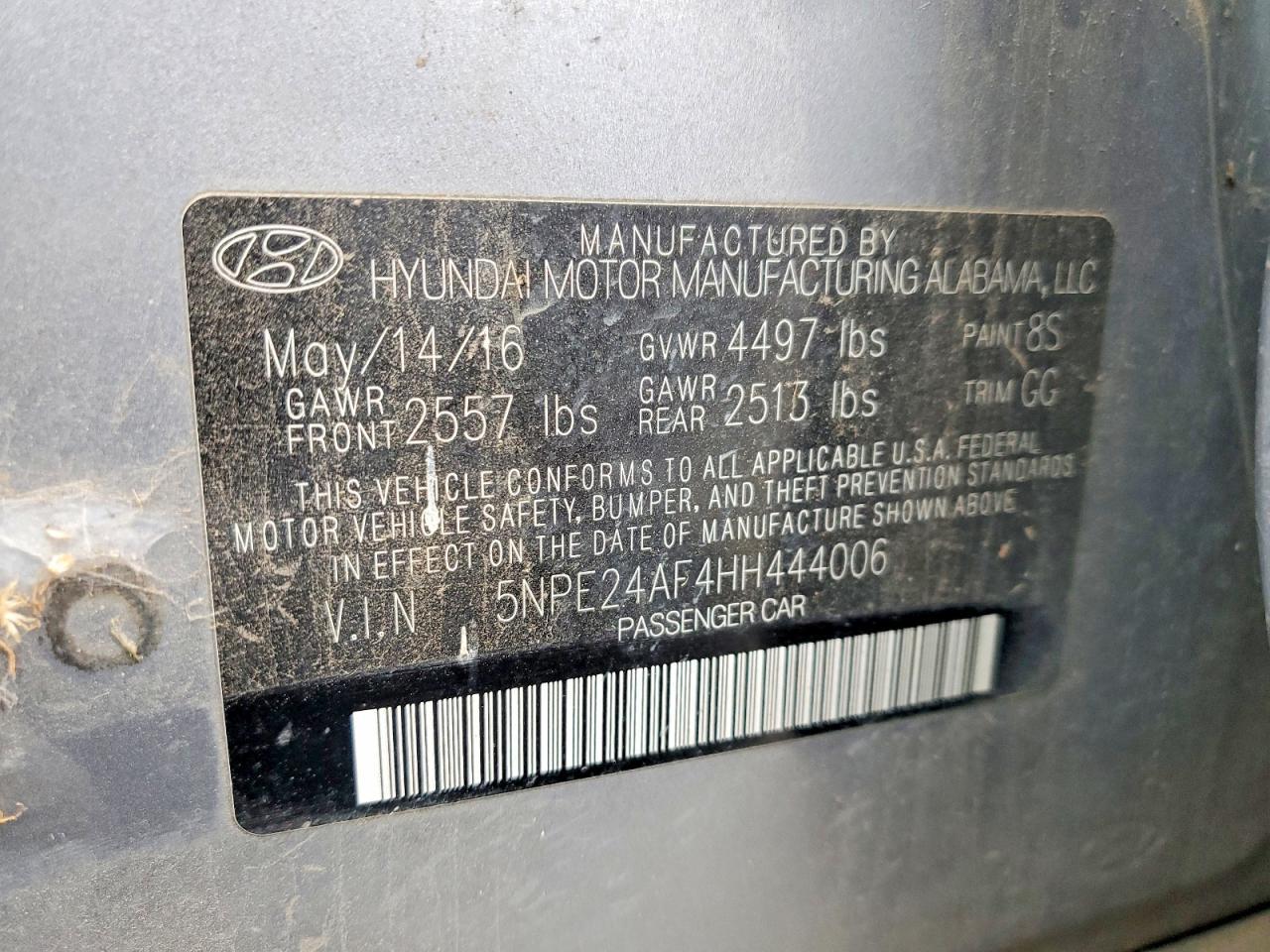 2017 Hyundai Sonata se