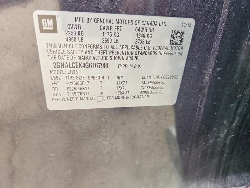 2016 Chevrolet Equinox lt