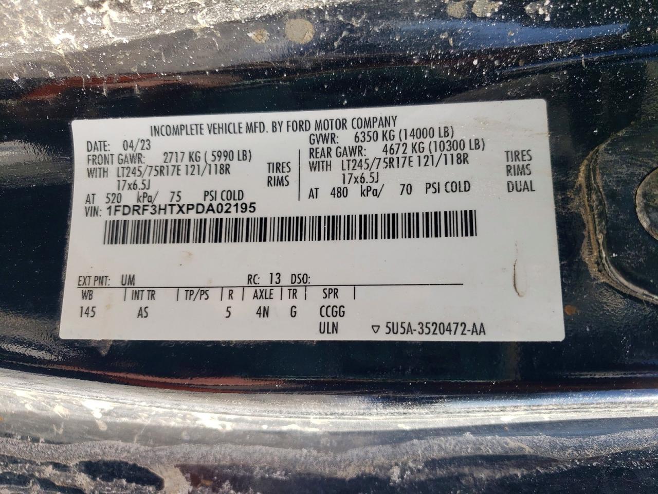 2023 Ford F350 Super Duty Dump Truck