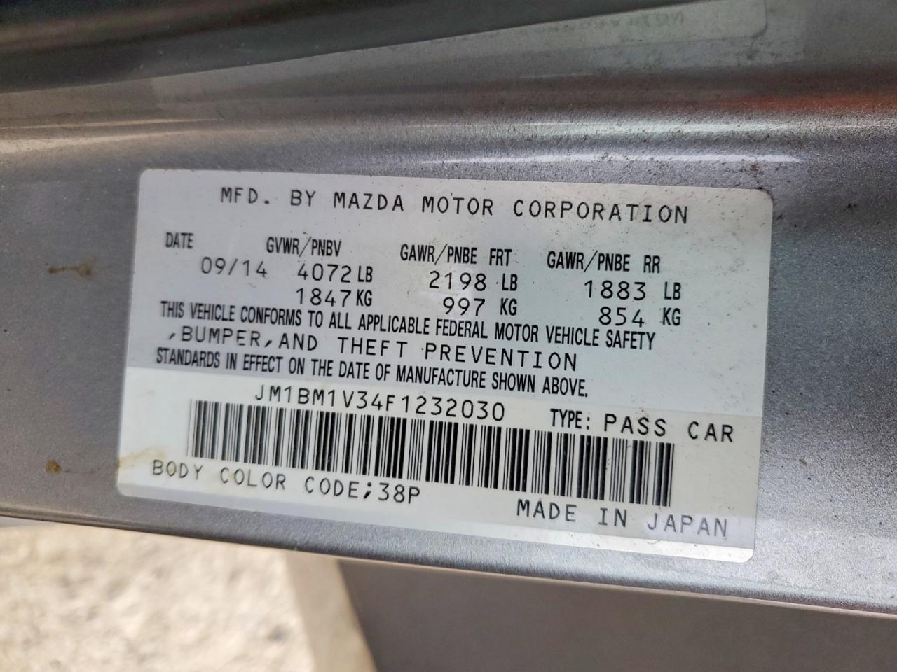 2015 Mazda 3 Touring
