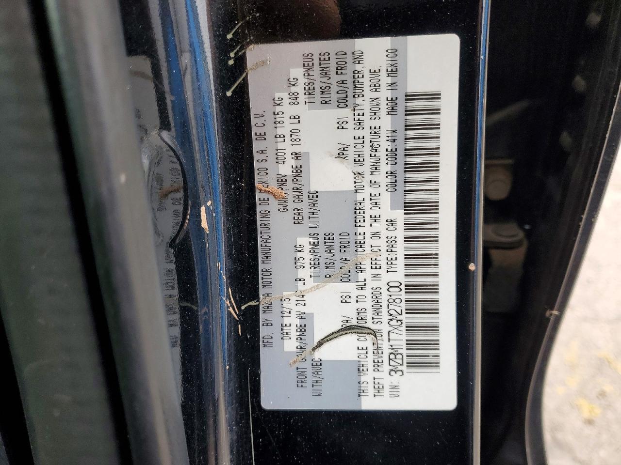 2016 Mazda 3 Sport