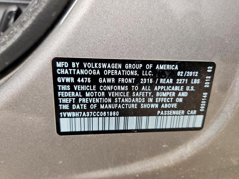 2012 Volkswagen Passat se