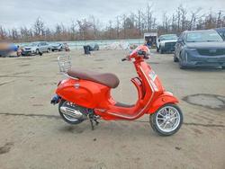 Salvage motorcycles for sale at Brookhaven, NY auction: 2021 Vespa PRIMAVERA/SPRINT 50
