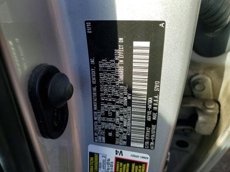 2010 Toyota Venza fwd 4cyl
