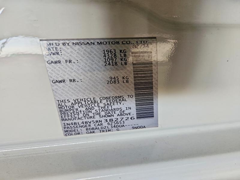 2024 Niss Altima 2.5 s