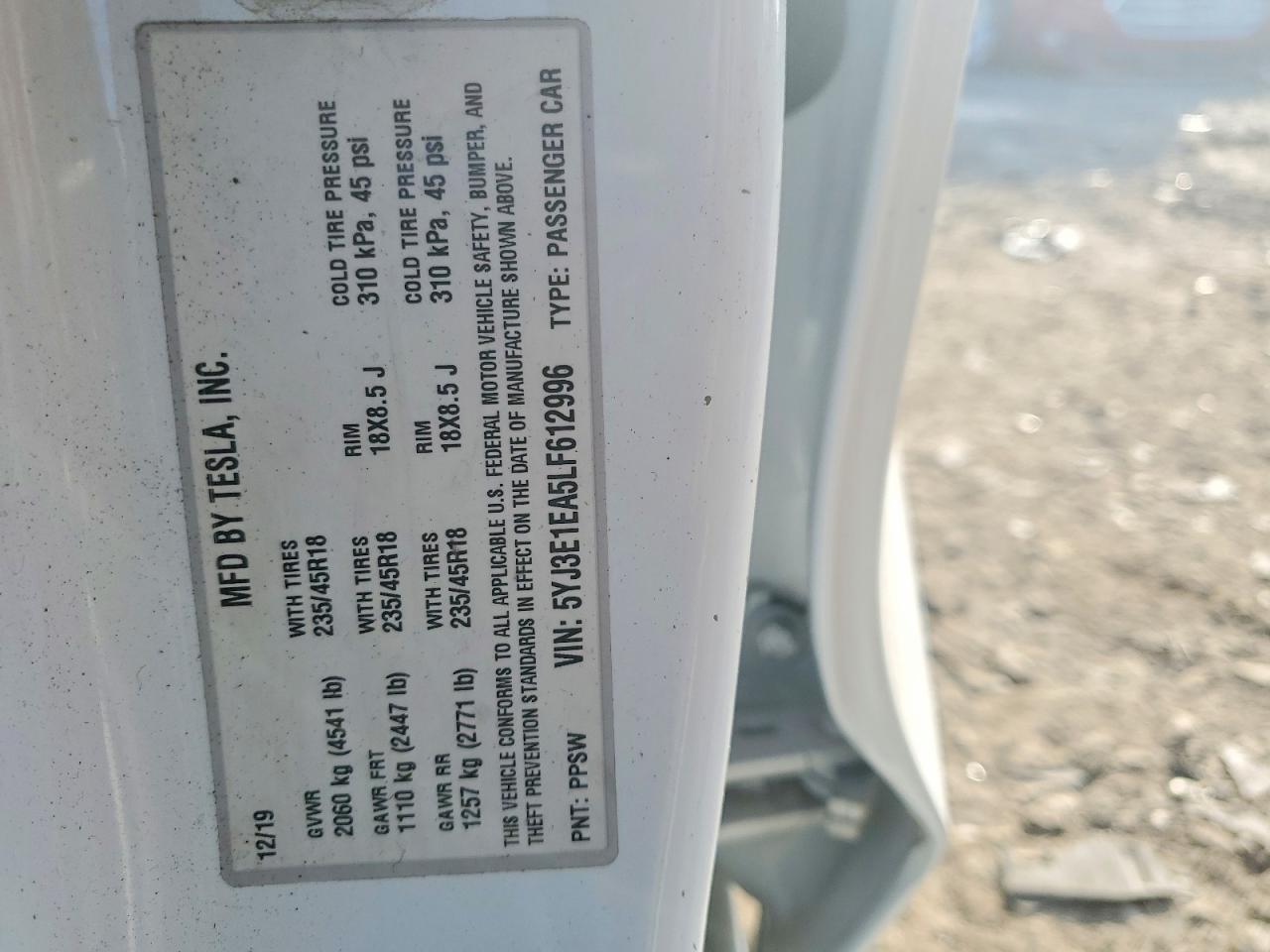 2020 Tesla Model 3