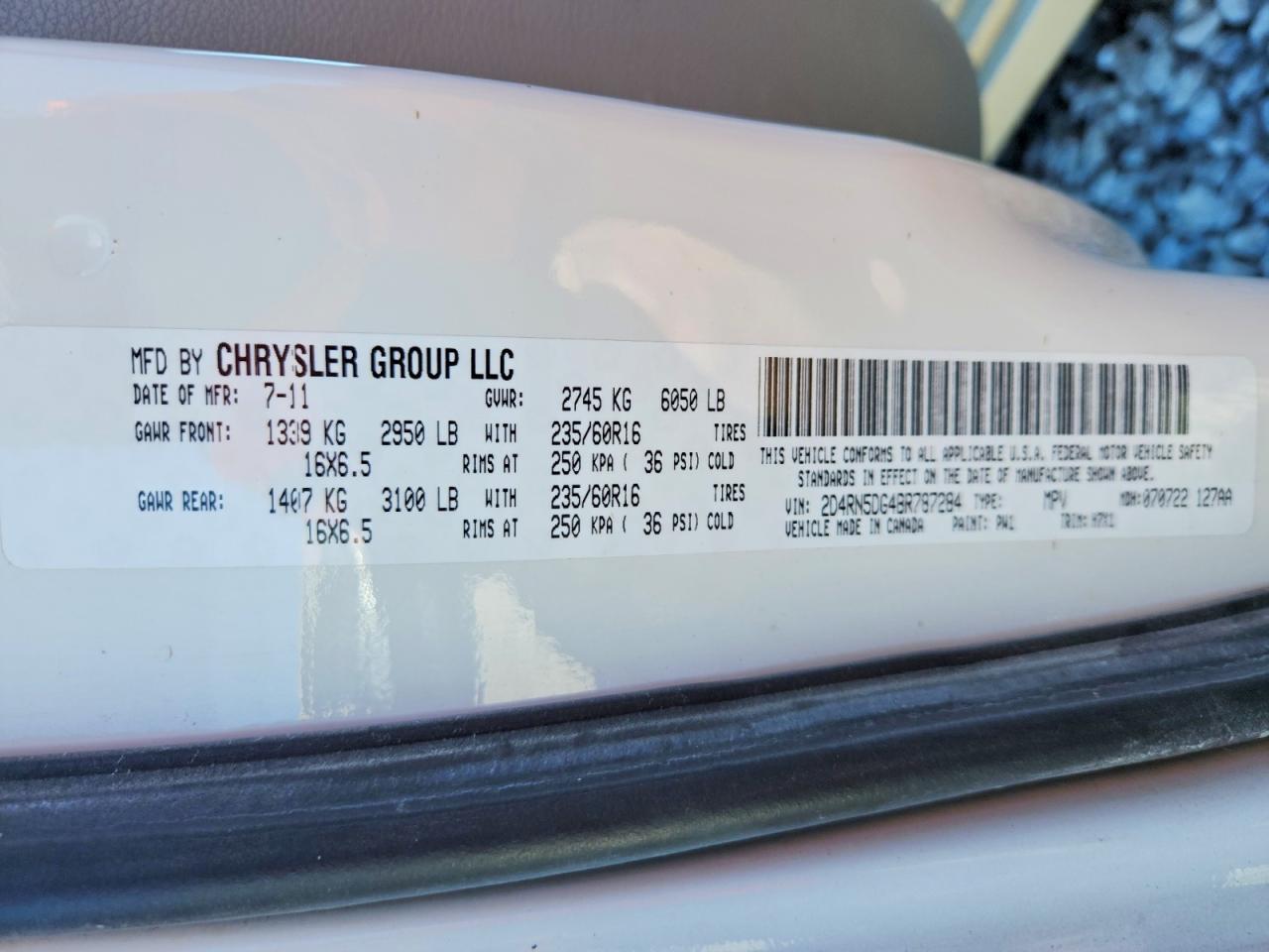 2011 Dodge Grand Caravan Crew