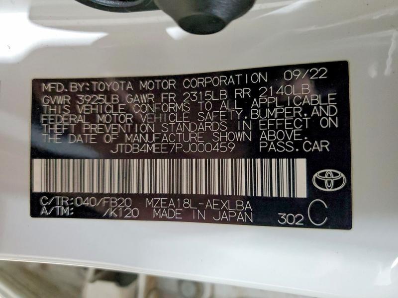 2023 Toyota Corolla le
