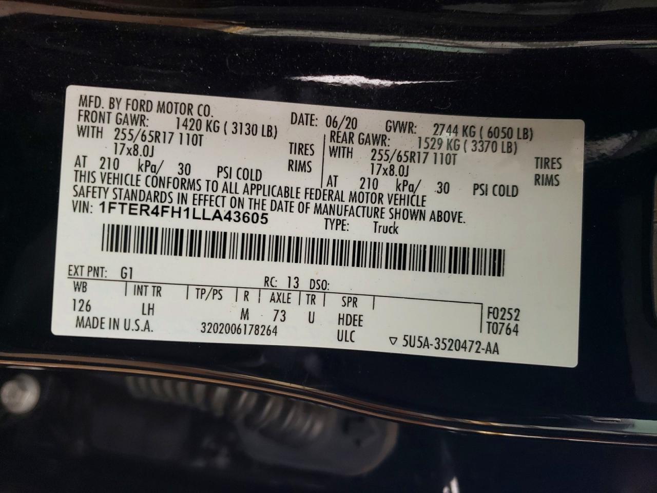 2020 Ford Ranger XLT