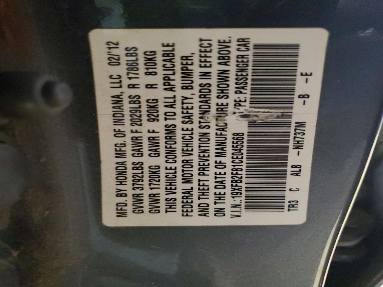 2012 Honda Civic ex