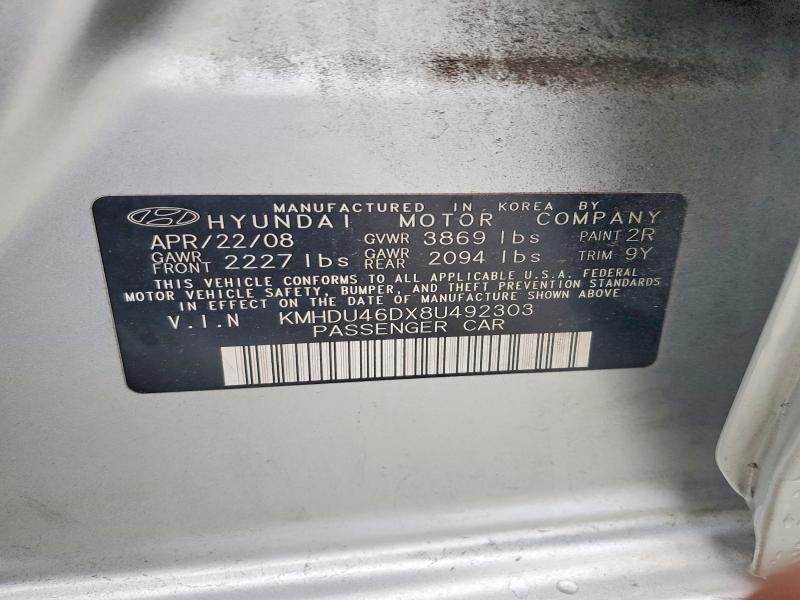 2008 Hyundai Elantra gls