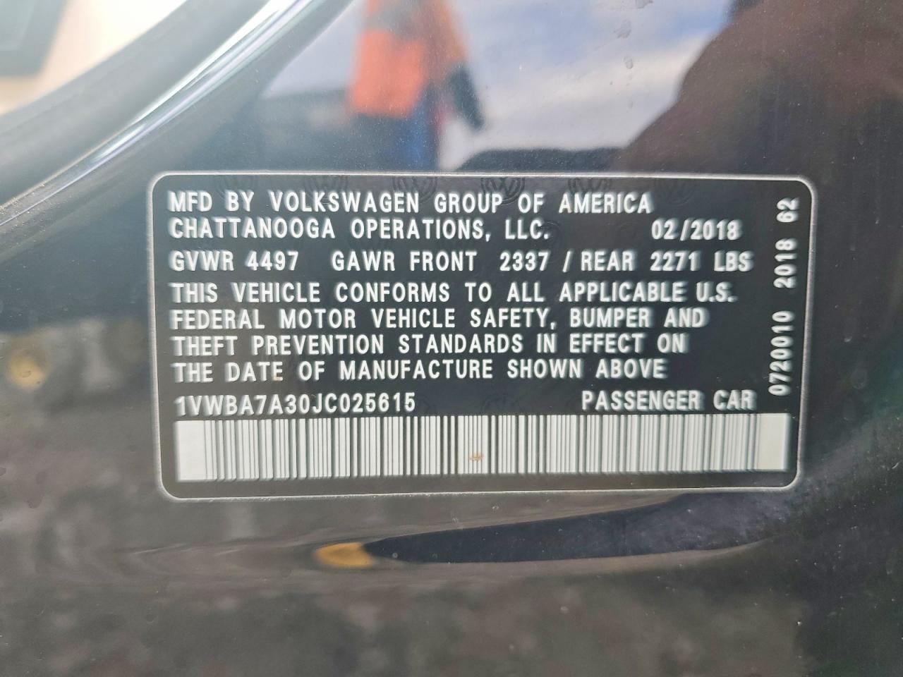 2018 Volkswagen Passat se