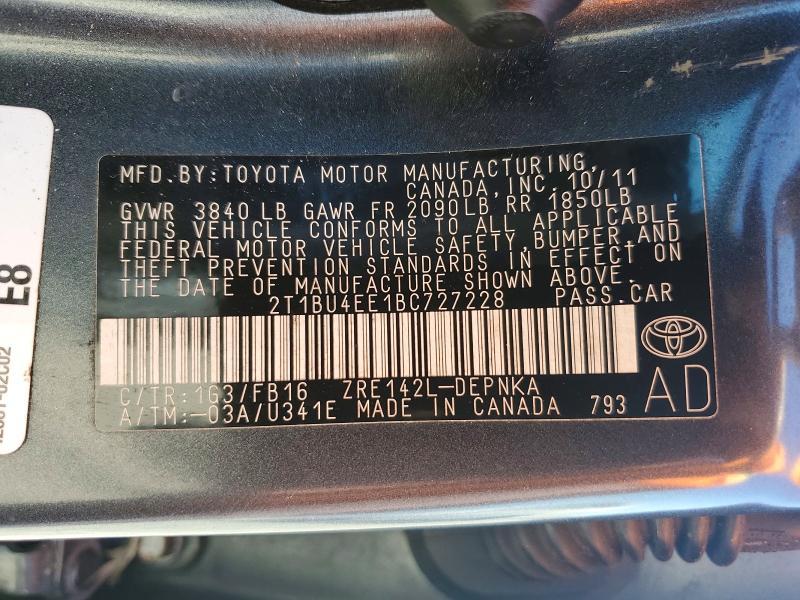 2011 Toyota Corolla Base