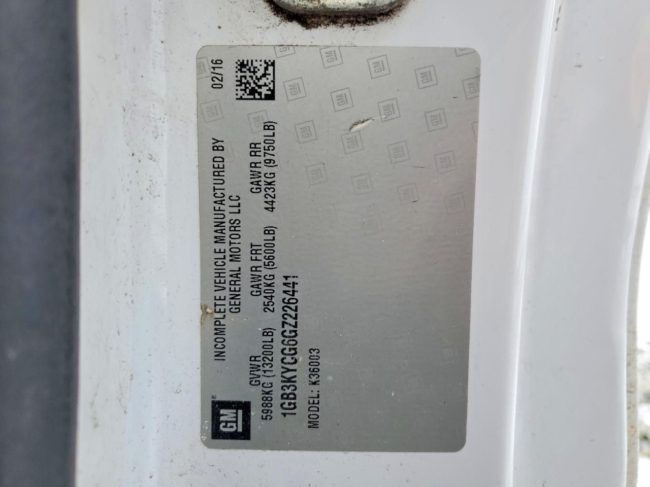 2016 Chevrolet Silverado K3500