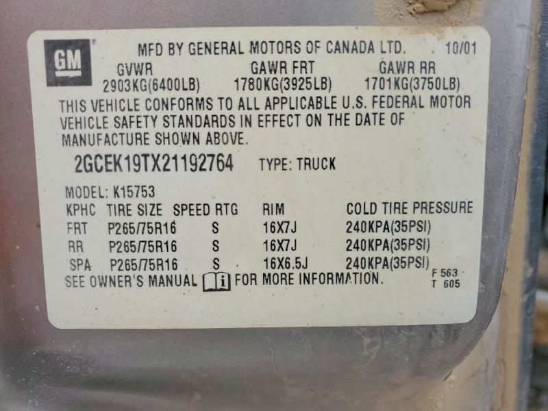 2002 Chevrolet Silverado K1500