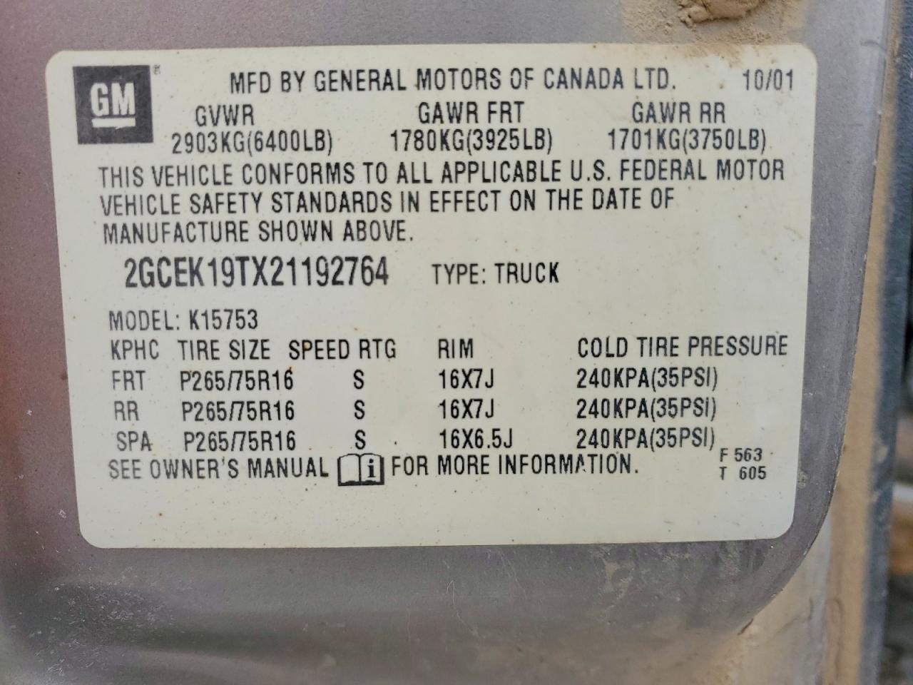 2002 Chevrolet Silverado K1500