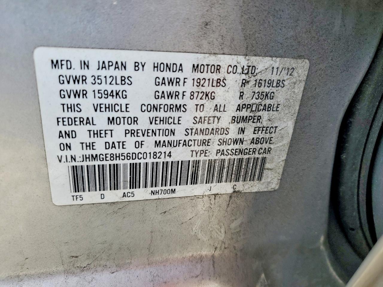 2013 Honda Fit Sport