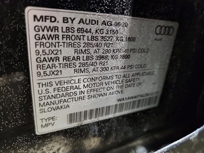 2020 Audi SQ7 Premium Plus