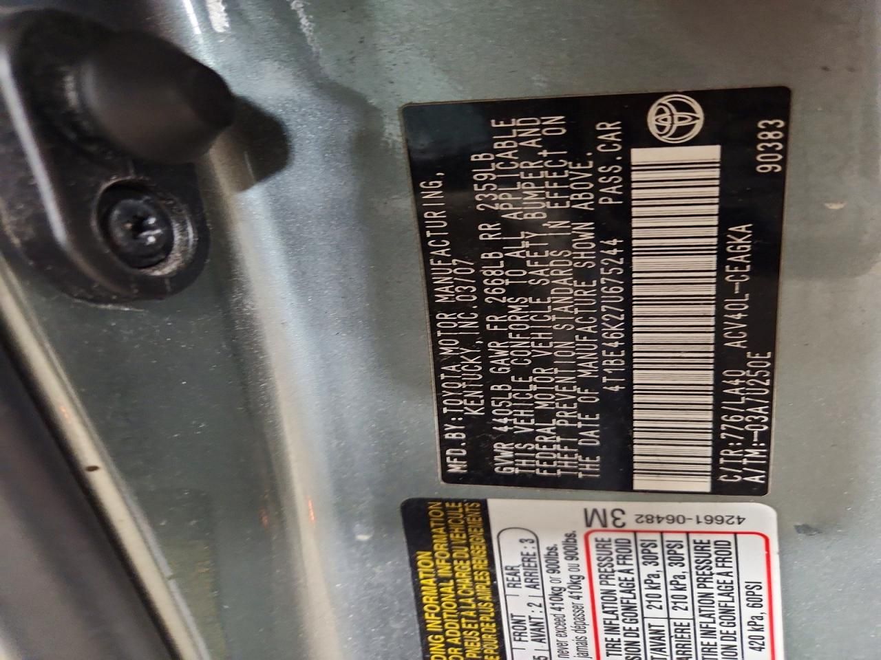 2007 Toyota Camry ce