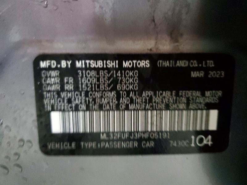 2023 Mitsubishi Mirage G4 es