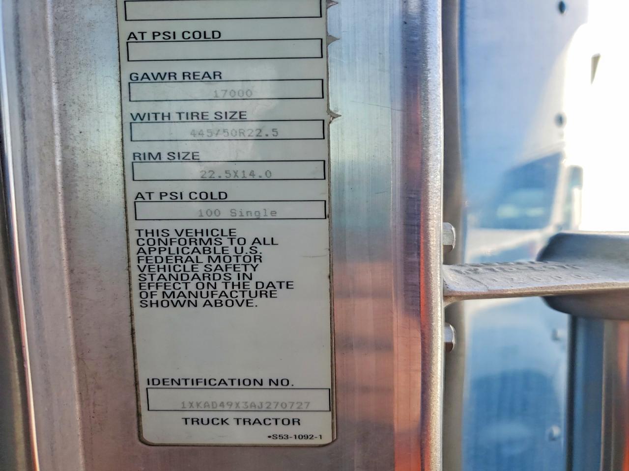 2010 Kenworth Construction T660