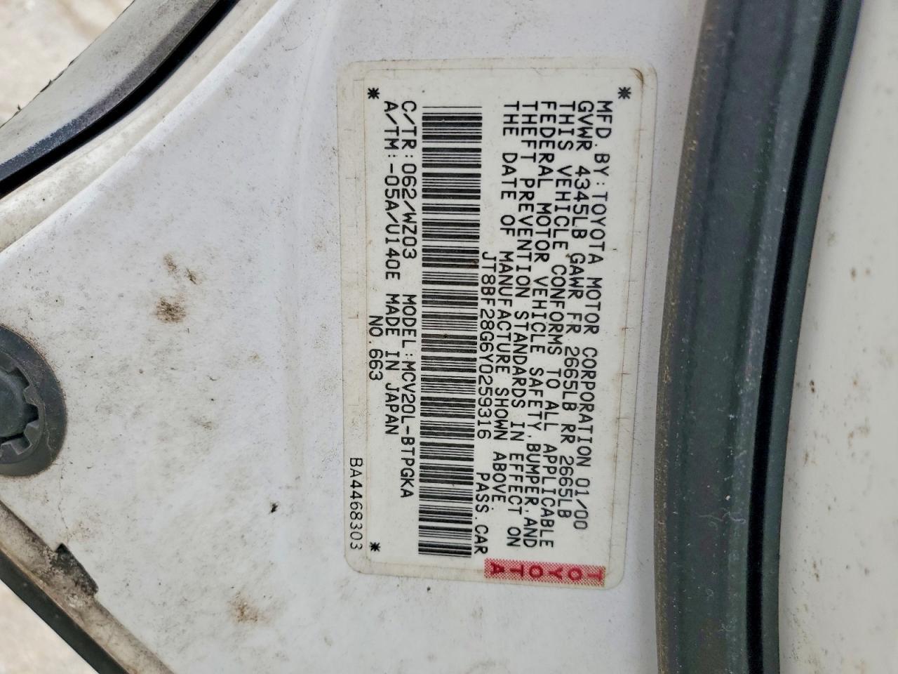 2000 Lexus Es 300
