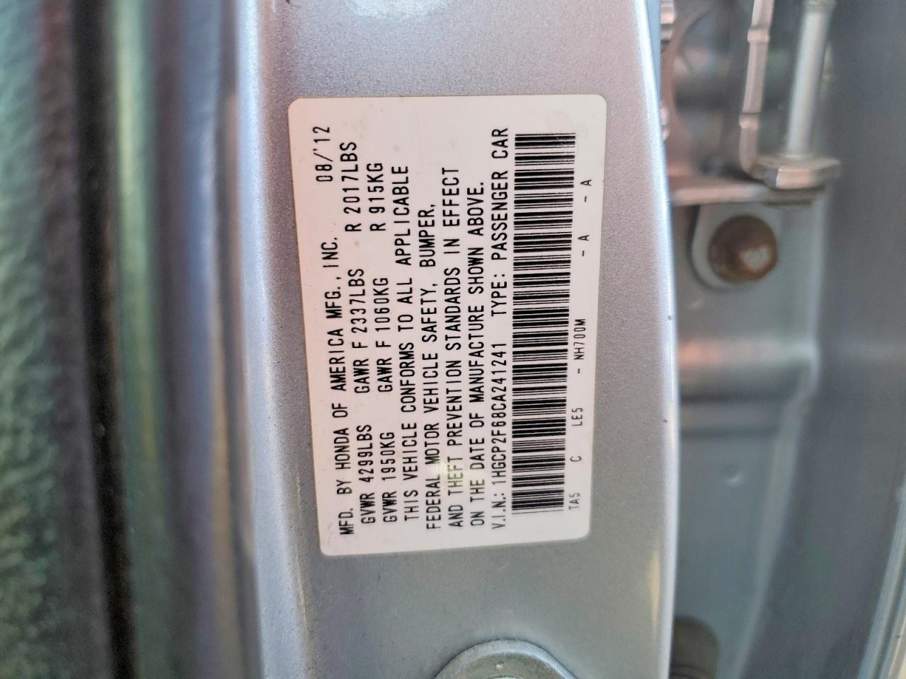 2012 Honda Accord se